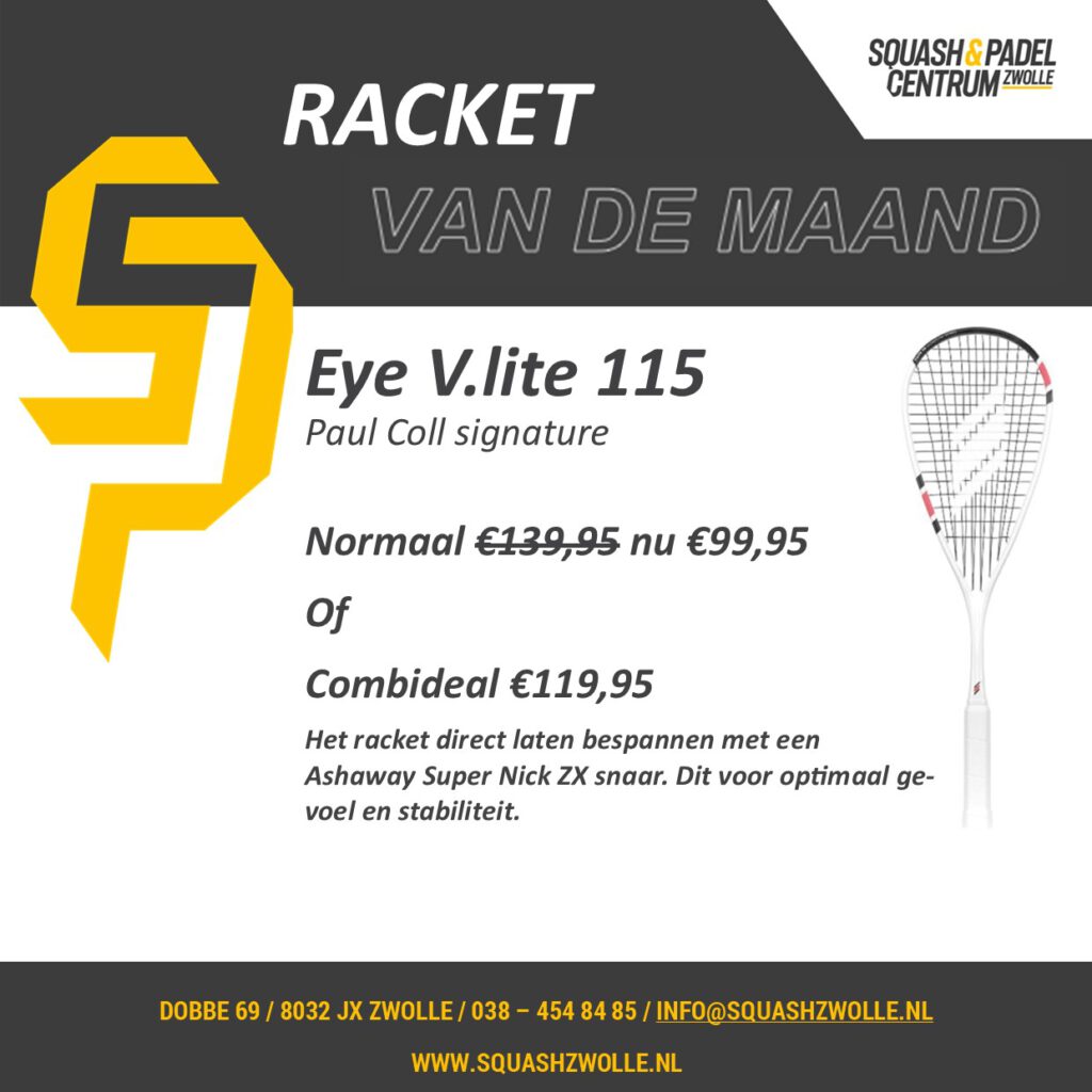 Racket van de maand - paul coll vlite 115