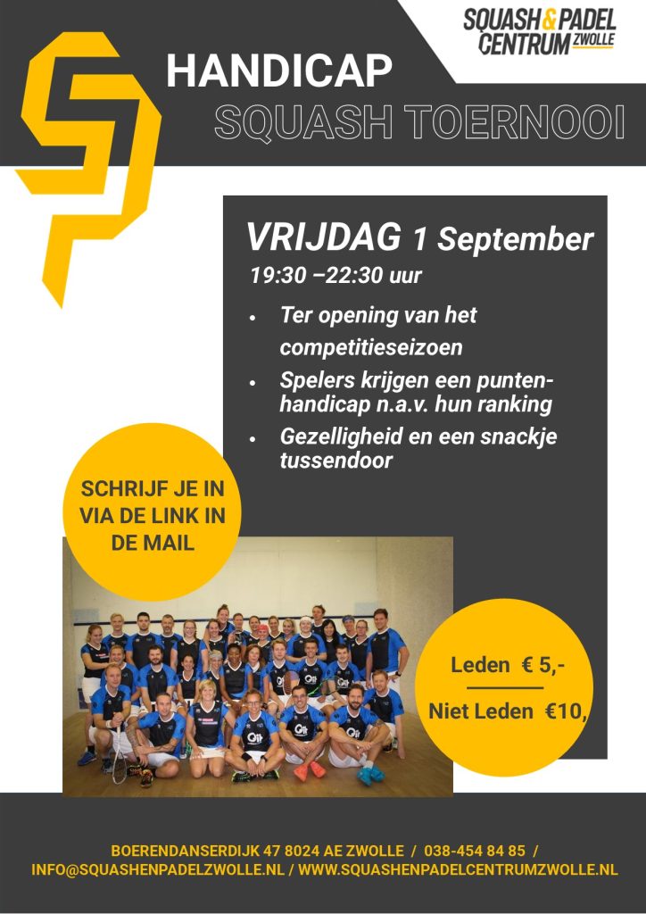 Handicap-Toernooi-Poster